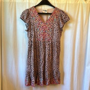 Savanna Jane Embroidered Dress Animal Print